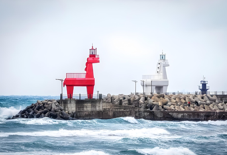 济州岛红白马灯塔